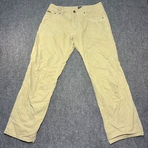 Kuhl Kanvus Jean Mens 32x30 Tan Khaki Hiking Work Pants Cotton Nylon Blend